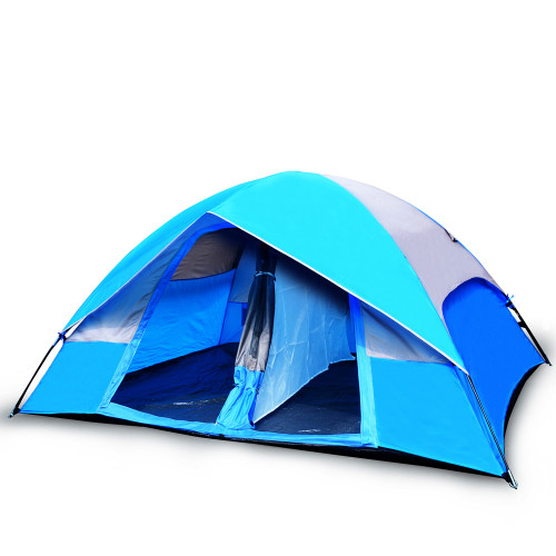 ''5 Person Camping TENT, Blue/Gray''